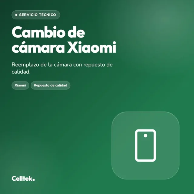 Cambio Cámara Xiaomi