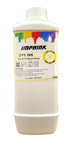 Botella Tinta Amarilla 1 Litro