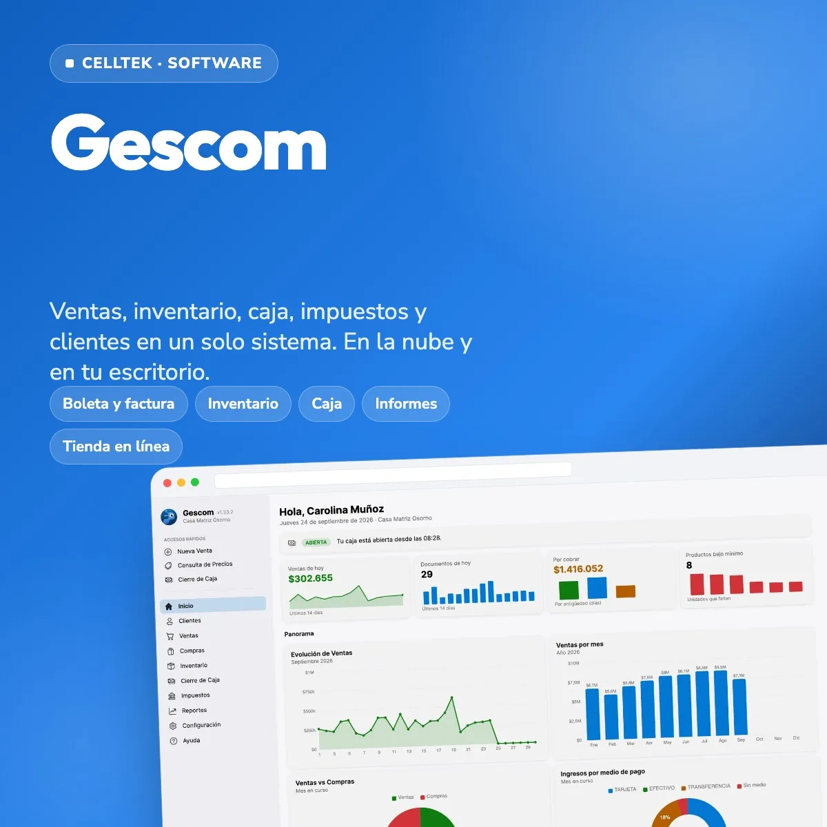 Gescom / Software Ventas - Inventario