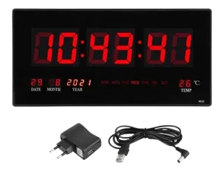 Reloj Mural con Fecha y Hora